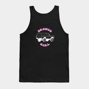 1978/79 Bronco Girl white/pink print Tank Top